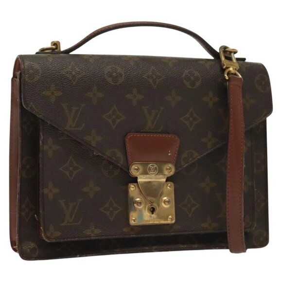 LOUIS VUITTON Monogram Monceau 26 Shoulder Bag M51187 LV Auth BA4477 - Picture 1 of 16
